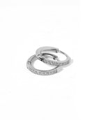 Shop Scarlett Huggie Hoop Earrings - Silver 12mm- at Ruby Joy Boutique, a Women's Clothing Store in Pickerington, Ohio