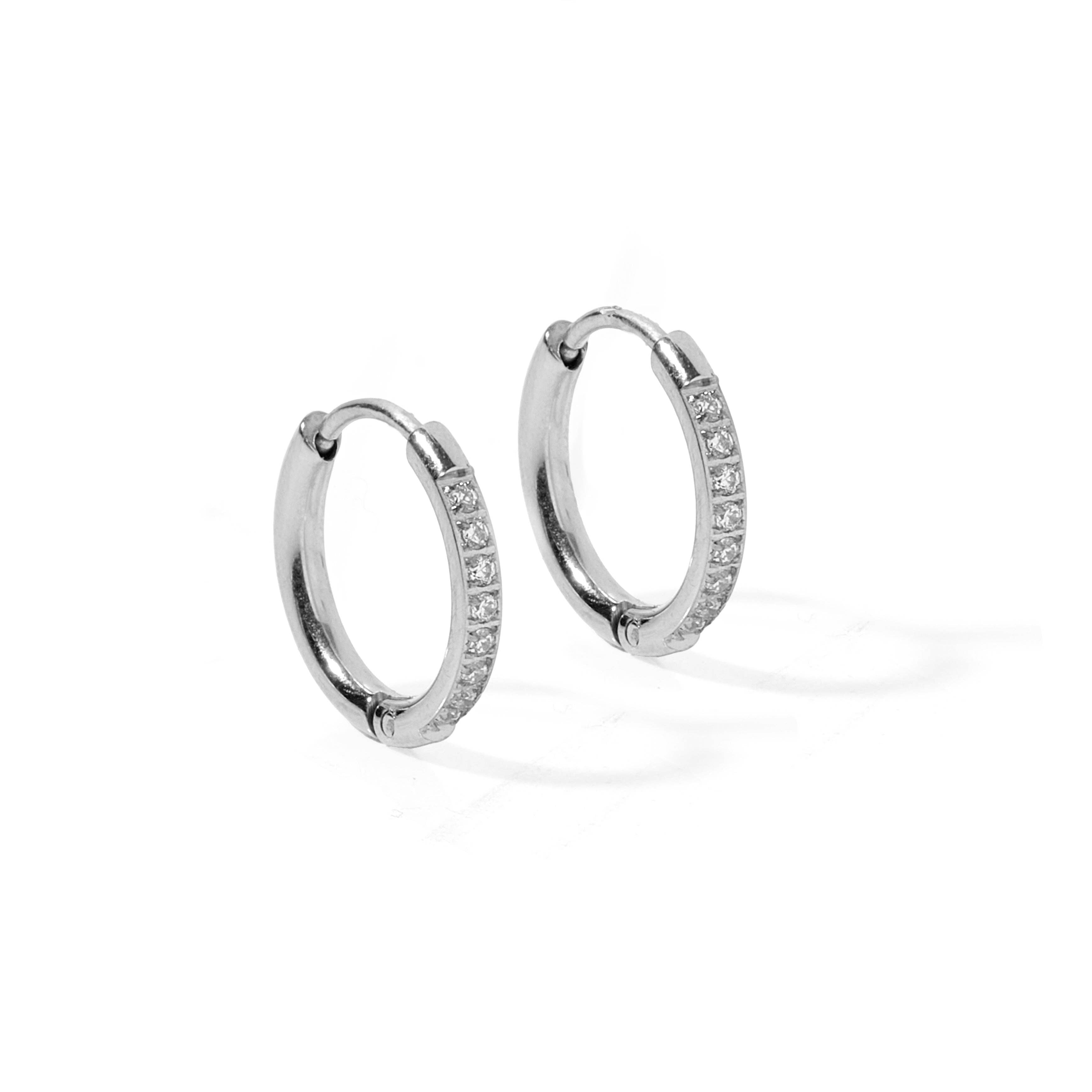 Shop Scarlett Huggie Hoop Earrings - Silver 12mm- at Ruby Joy Boutique, a Women's Clothing Store in Pickerington, Ohio