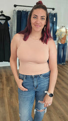 Shop Seamless Crop Tank Top-Shirts & Tops at Ruby Joy Boutique, a Women's Clothing Store in Pickerington, Ohio