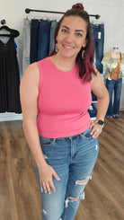 Shop Seamless Crop Tank Top-Shirts & Tops at Ruby Joy Boutique, a Women's Clothing Store in Pickerington, Ohio