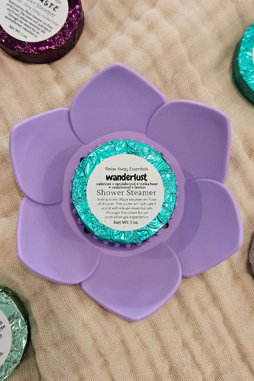Shop Lotus Shower Steamer Trays-Lilac at Ruby Joy Boutique, a Women's Clothing Store in Pickerington, Ohio