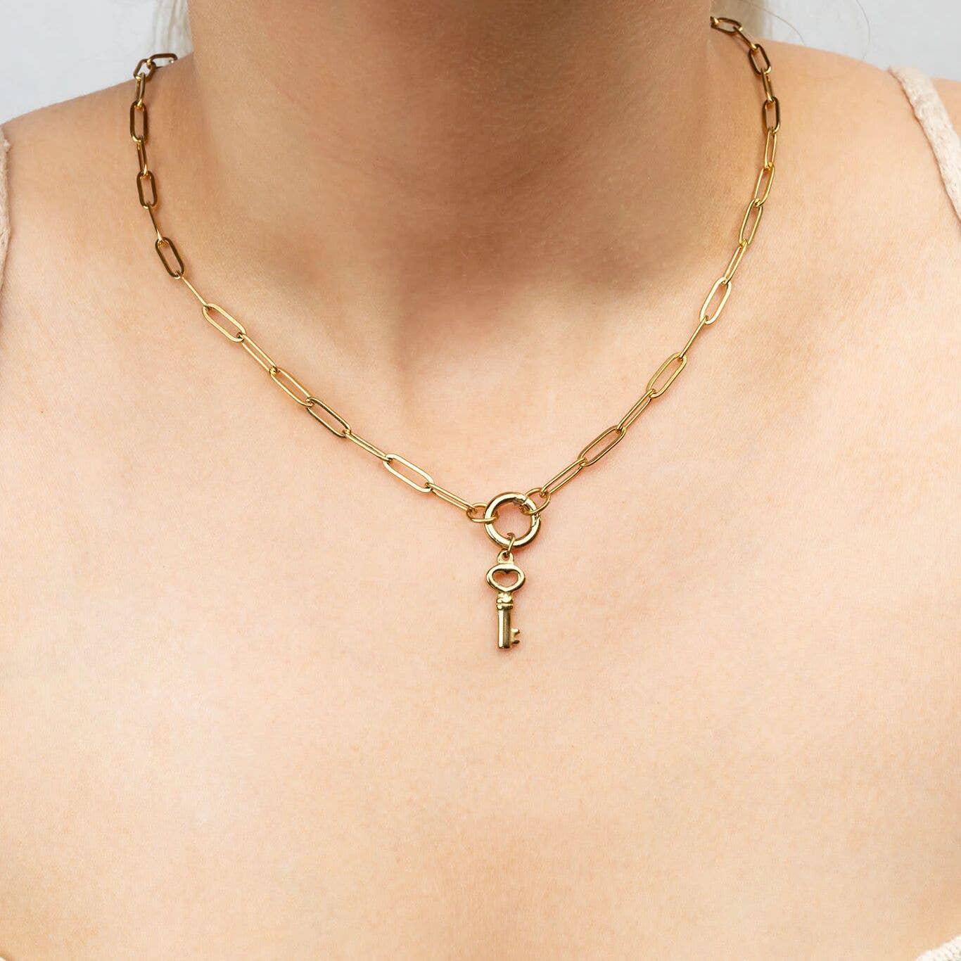 Shop Skeleton Key Charm- at Ruby Joy Boutique, a Women's Clothing Store in Pickerington, Ohio