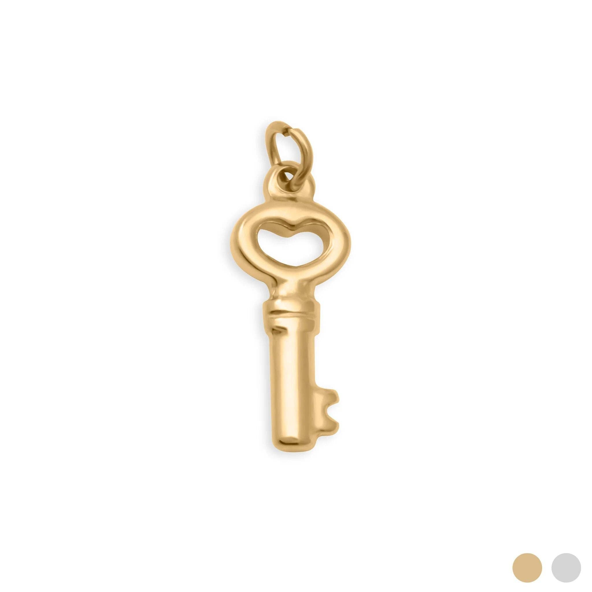 Shop Skeleton Key Charm- at Ruby Joy Boutique, a Women's Clothing Store in Pickerington, Ohio