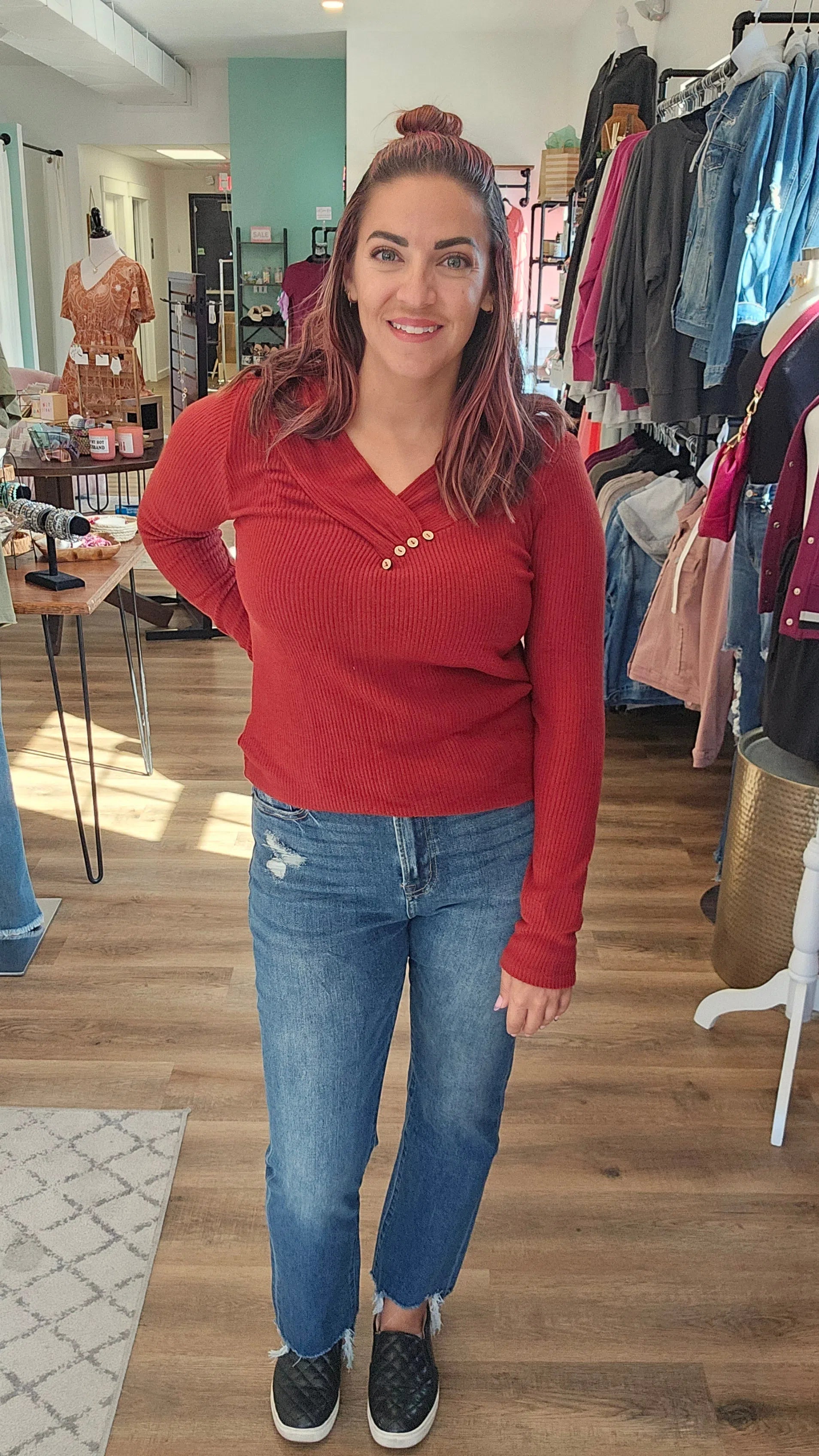 Shop Sloane Straight Leg Jeans | Mica Denim-Jeans at Ruby Joy Boutique, a Women's Clothing Store in Pickerington, Ohio