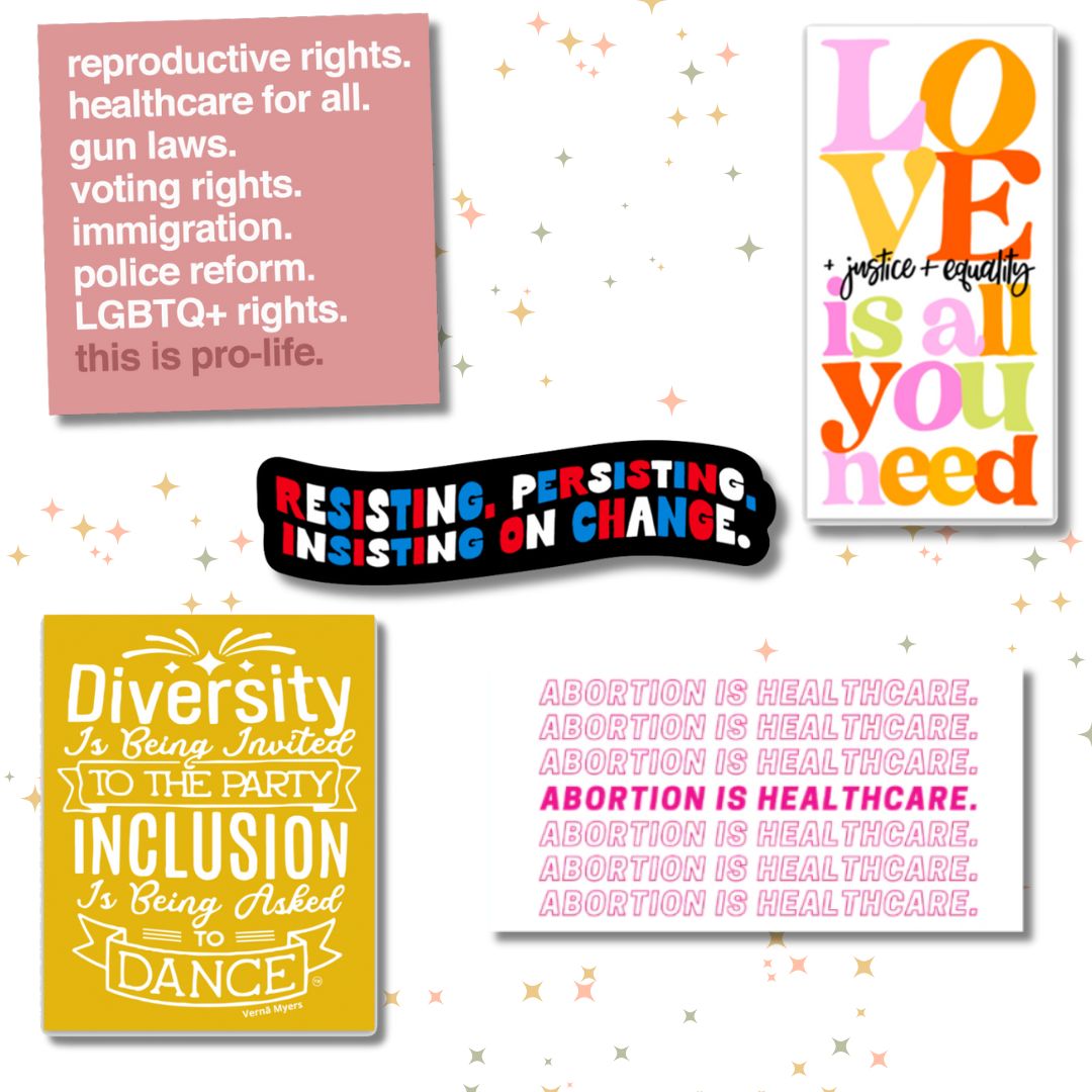 Shop Social Justice Sticker Pack- at Ruby Joy Boutique, a Women's Clothing Store in Pickerington, Ohio