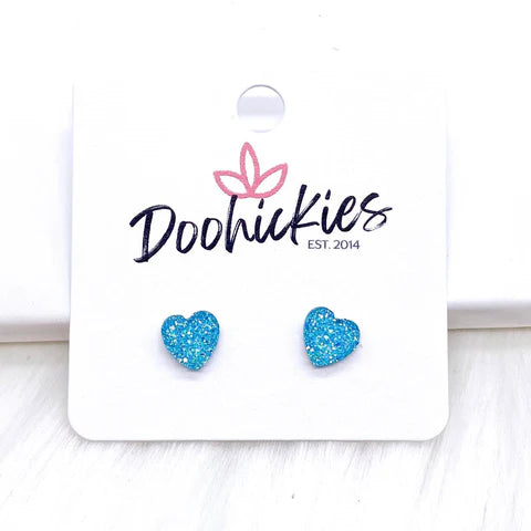 Shop Sparkle Heart Earrings-Earrings at Ruby Joy Boutique, a Women's Clothing Store in Pickerington, Ohio