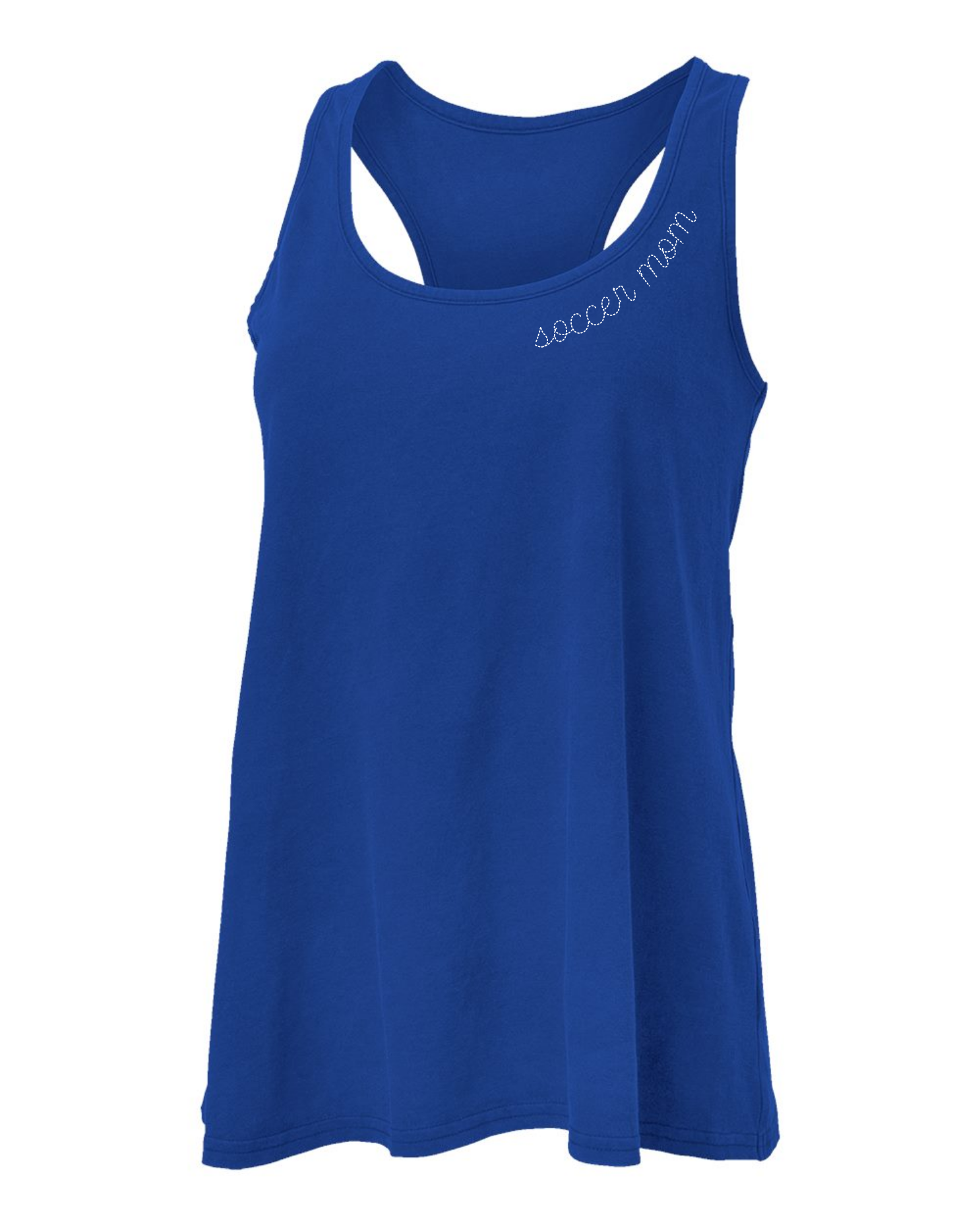 Shop Sports Mom Faux Embroidery Tank - Custom-Small at Ruby Joy Boutique, a Women's Clothing Store in Pickerington, Ohio