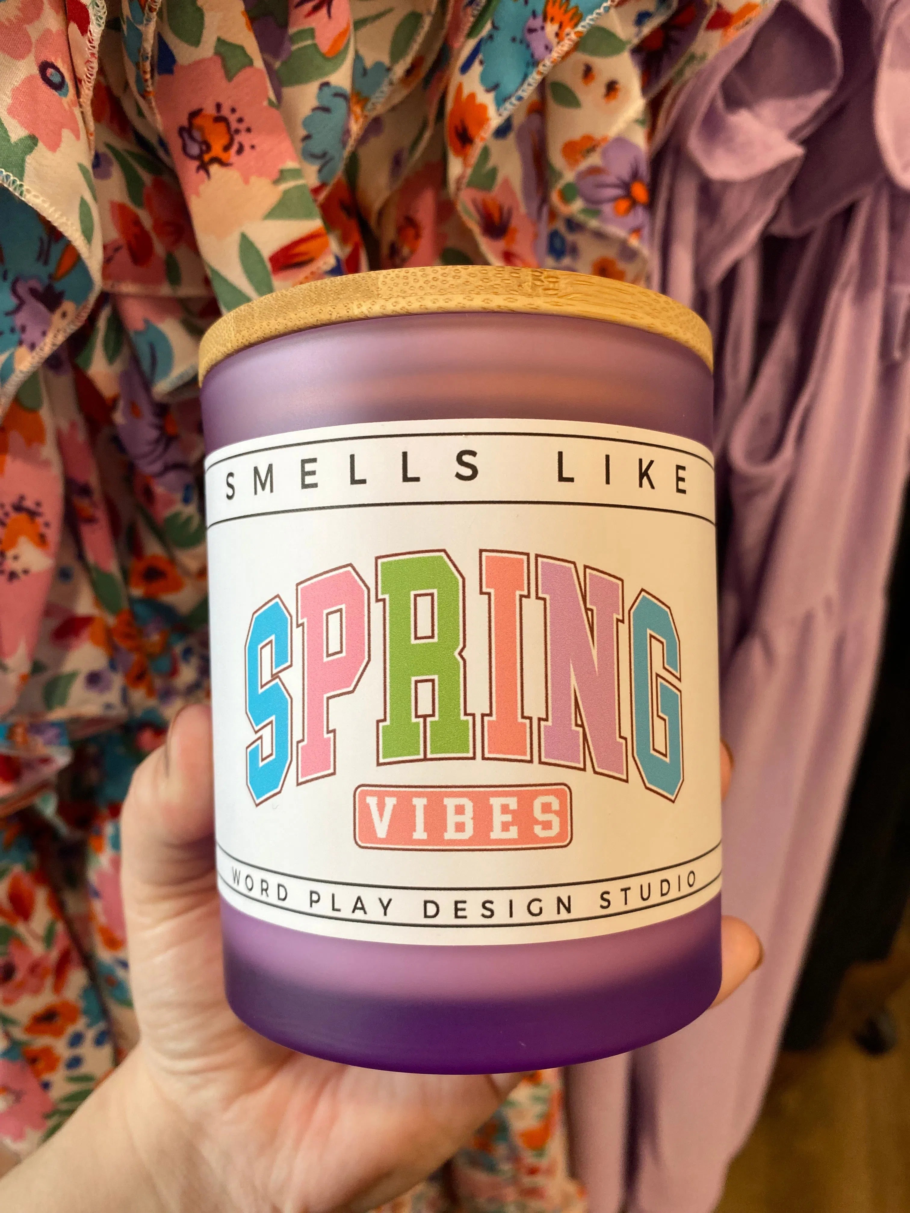 Shop Spring Vibes Soy Candle | Pink Sugar-Candles at Ruby Joy Boutique, a Women's Clothing Store in Pickerington, Ohio
