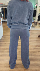 Shop Straight Leg Corded Pants - Denim- at Ruby Joy Boutique, a Women's Clothing Store in Pickerington, Ohio