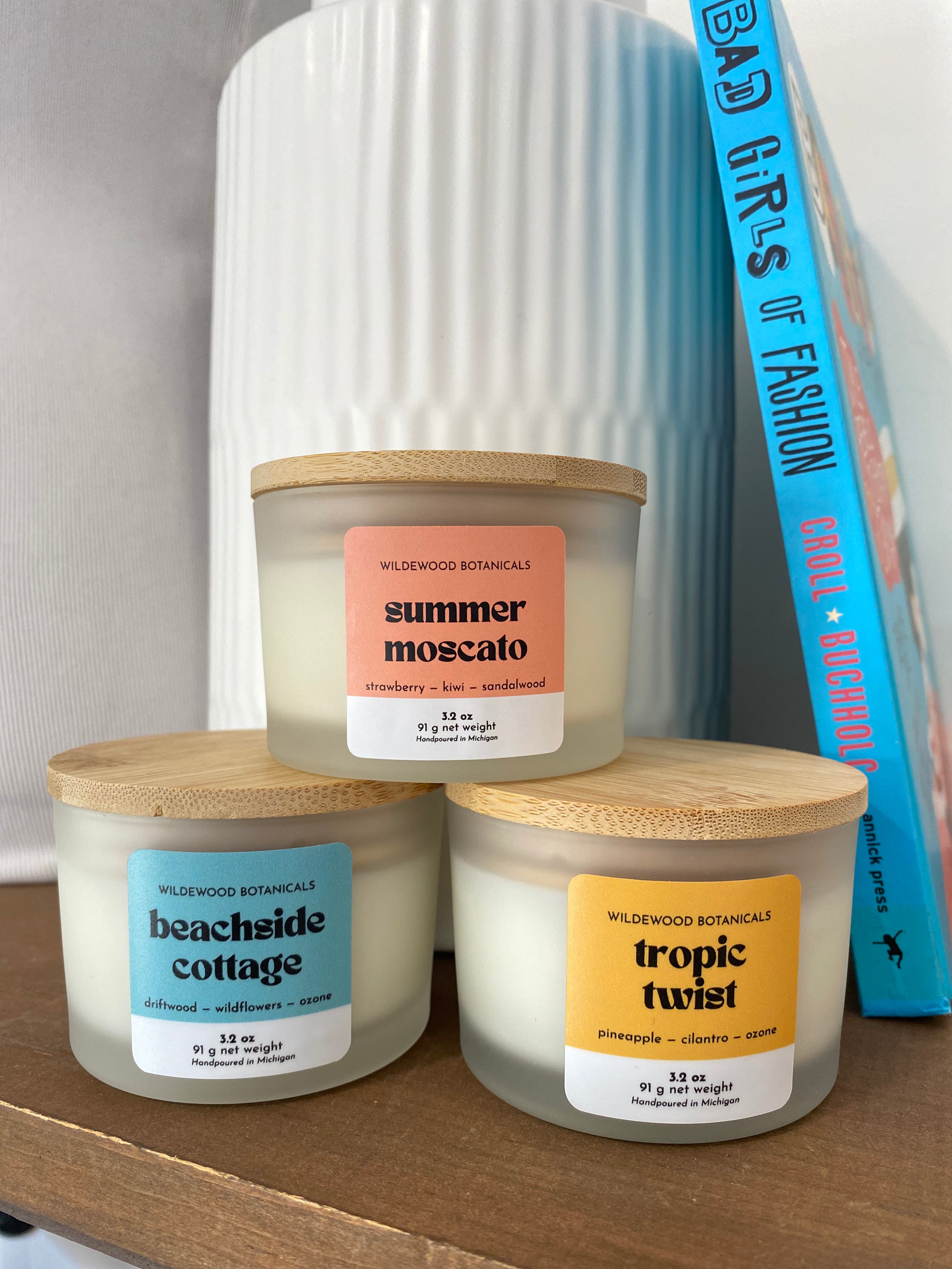 Shop Summer Moscato Mini Soy Candle- at Ruby Joy Boutique, a Women's Clothing Store in Pickerington, Ohio