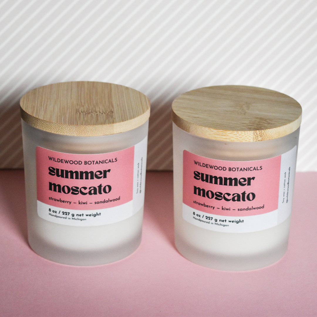 Shop Summer Moscato Mini Soy Candle- at Ruby Joy Boutique, a Women's Clothing Store in Pickerington, Ohio