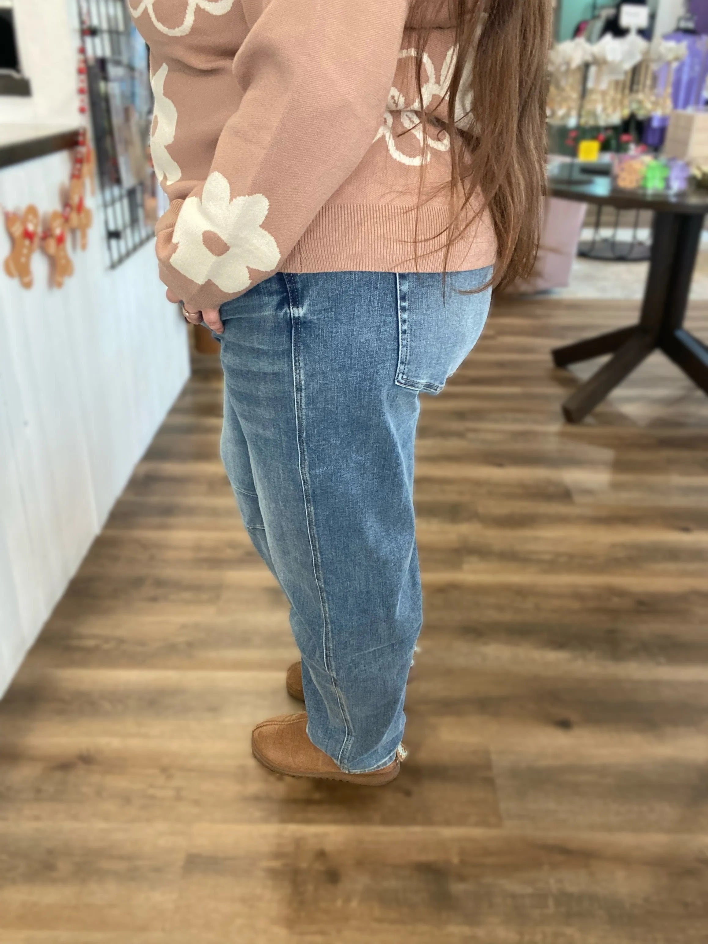 Shop Super High Barrel Leg Jeans | Mica Denim- at Ruby Joy Boutique, a Women's Clothing Store in Pickerington, Ohio