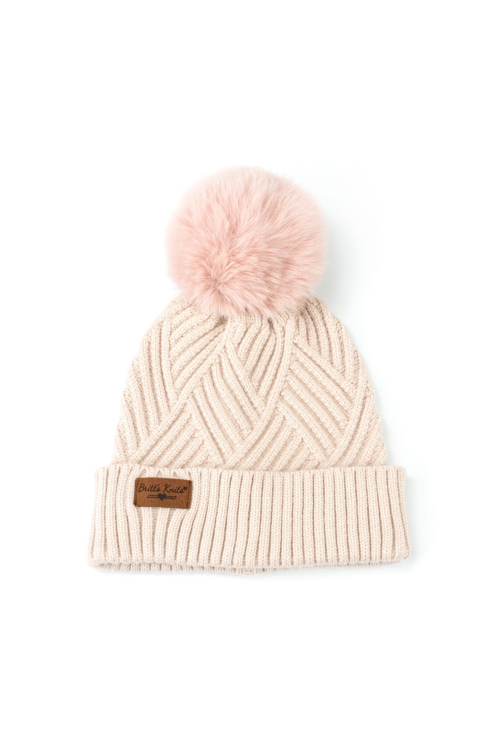 Shop Super Poof Pom Hat-Winter Hat at Ruby Joy Boutique, a Women's Clothing Store in Pickerington, Ohio