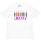 Shop Support Your Local Library Classic Tee-White at Ruby Joy Boutique, a Women's Clothing Store in Pickerington, Ohio