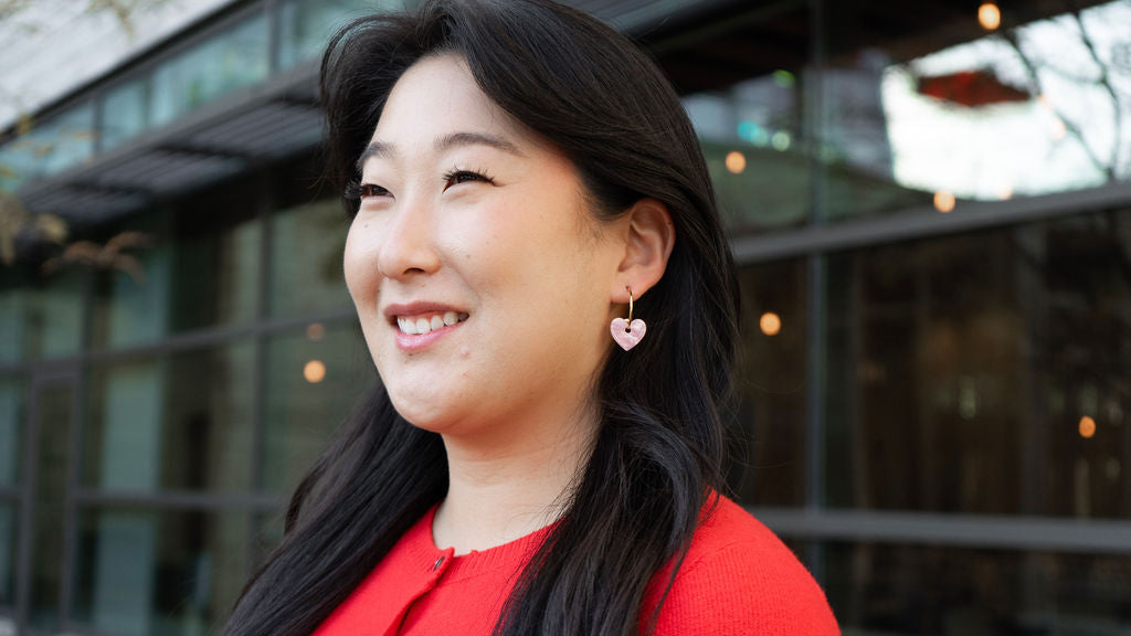 Shop Sweetheart Hoops - Pink- at Ruby Joy Boutique, a Women's Clothing Store in Pickerington, Ohio