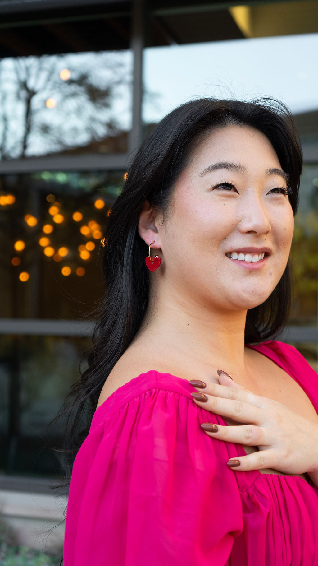 Shop Sweetheart Hoops - Red- at Ruby Joy Boutique, a Women's Clothing Store in Pickerington, Ohio