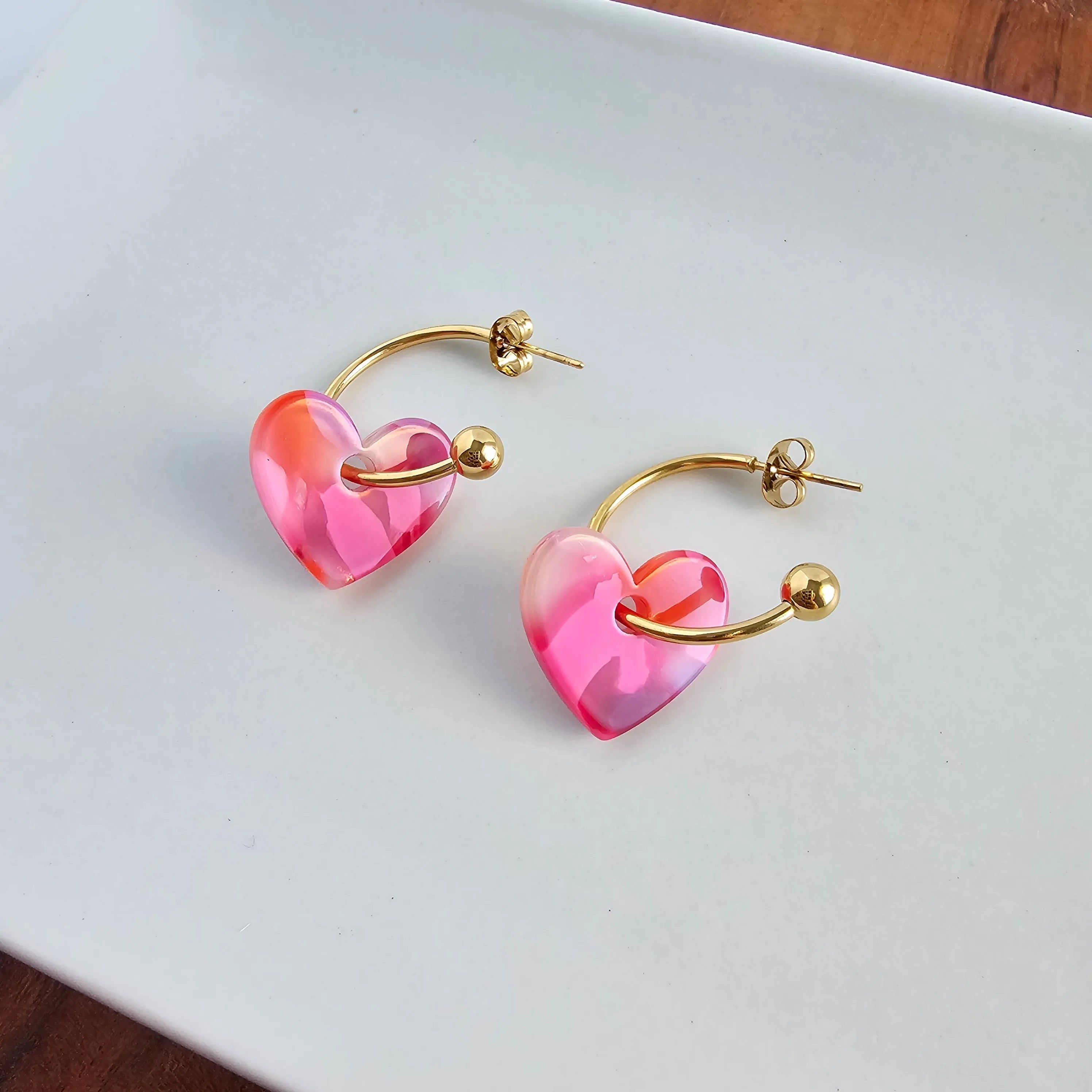 Shop Sweetheart Hoops - Tickled Pink- at Ruby Joy Boutique, a Women's Clothing Store in Pickerington, Ohio