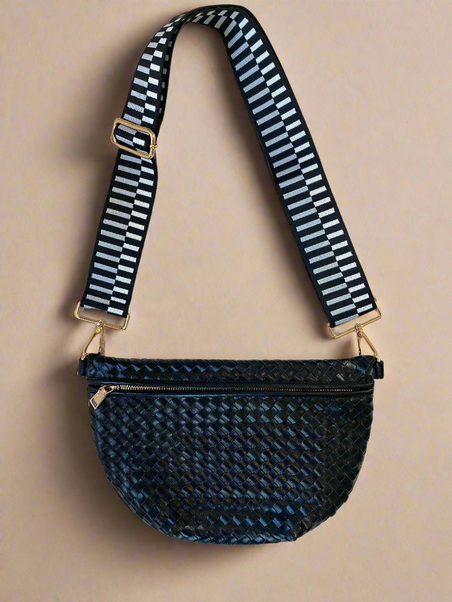 Shop Tatum Woven Crossbody Bag-Purse at Ruby Joy Boutique, a Women's Clothing Store in Pickerington, Ohio