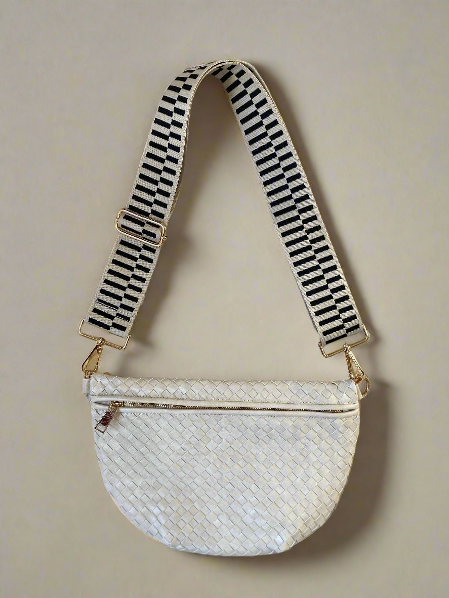 Shop Tatum Woven Crossbody Bag-Purse at Ruby Joy Boutique, a Women's Clothing Store in Pickerington, Ohio