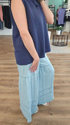 Shop Tiered Boho Wide Leg Pants with Pockets- at Ruby Joy Boutique, a Women's Clothing Store in Pickerington, Ohio