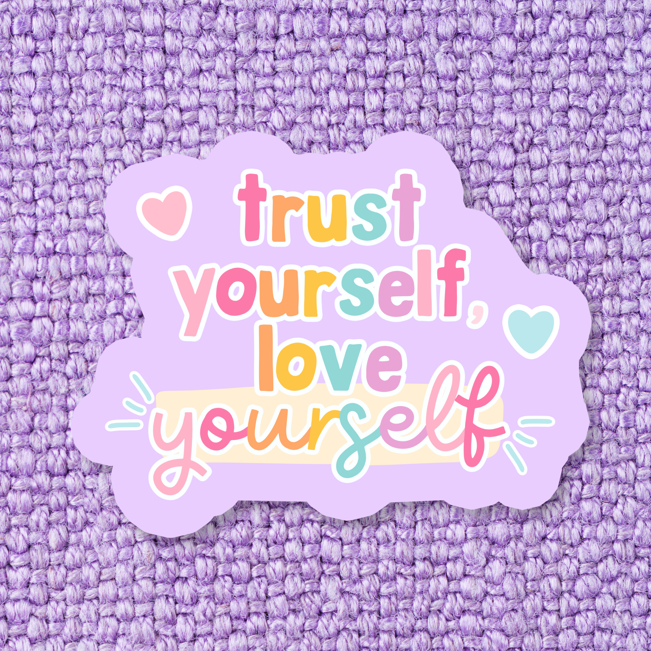 Shop Trust & Love Yourself Vinyl Sticker- at Ruby Joy Boutique, a Women's Clothing Store in Pickerington, Ohio