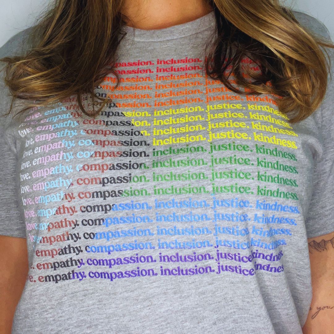 Shop 'Kindness Is' Progress Classic Tee- at Ruby Joy Boutique, a Women's Clothing Store in Pickerington, Ohio
