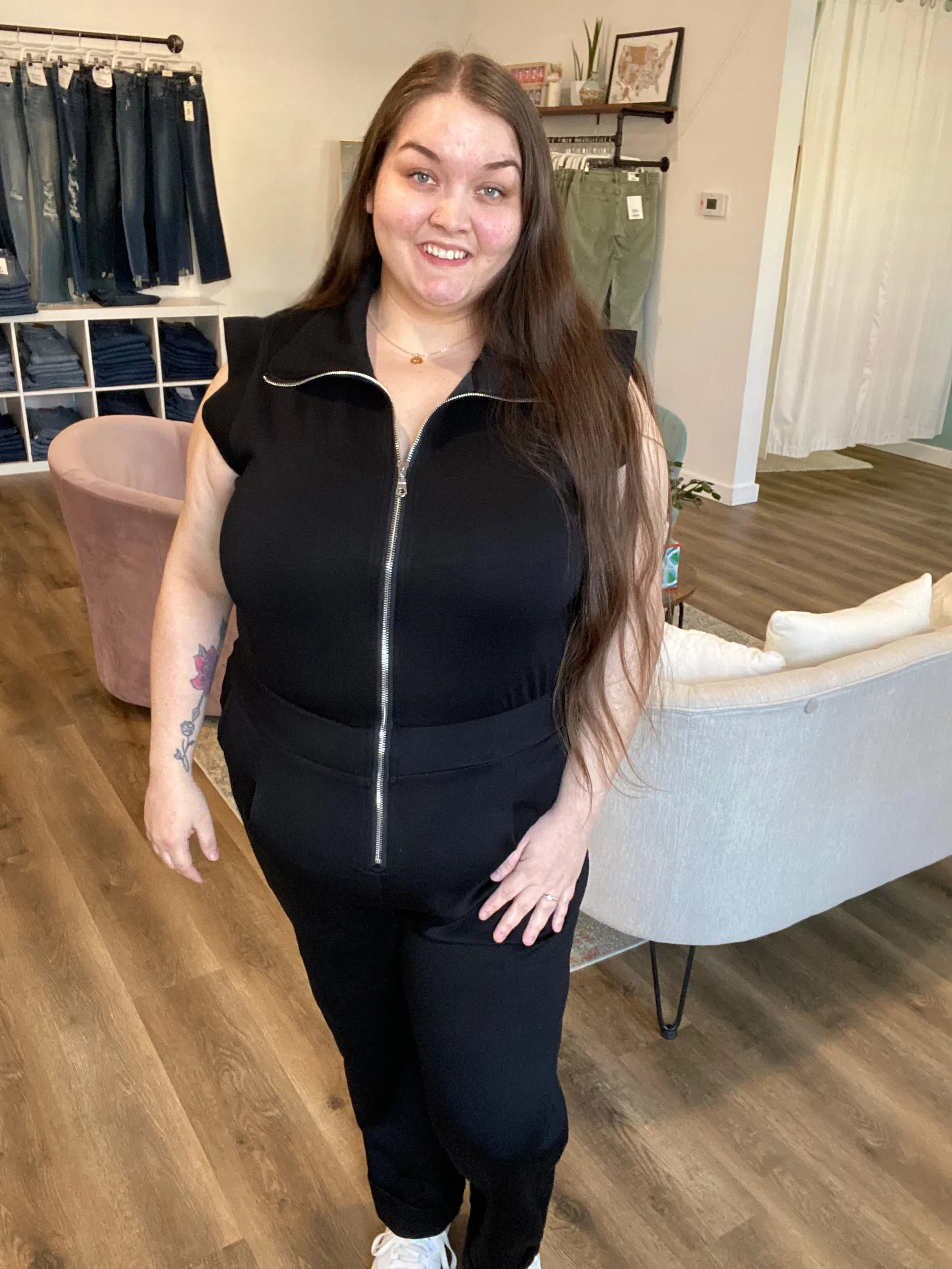 Shop Velocity Jumpsuit - Black- at Ruby Joy Boutique, a Women's Clothing Store in Pickerington, Ohio