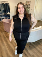 Shop Velocity Jumpsuit - Black- at Ruby Joy Boutique, a Women's Clothing Store in Pickerington, Ohio