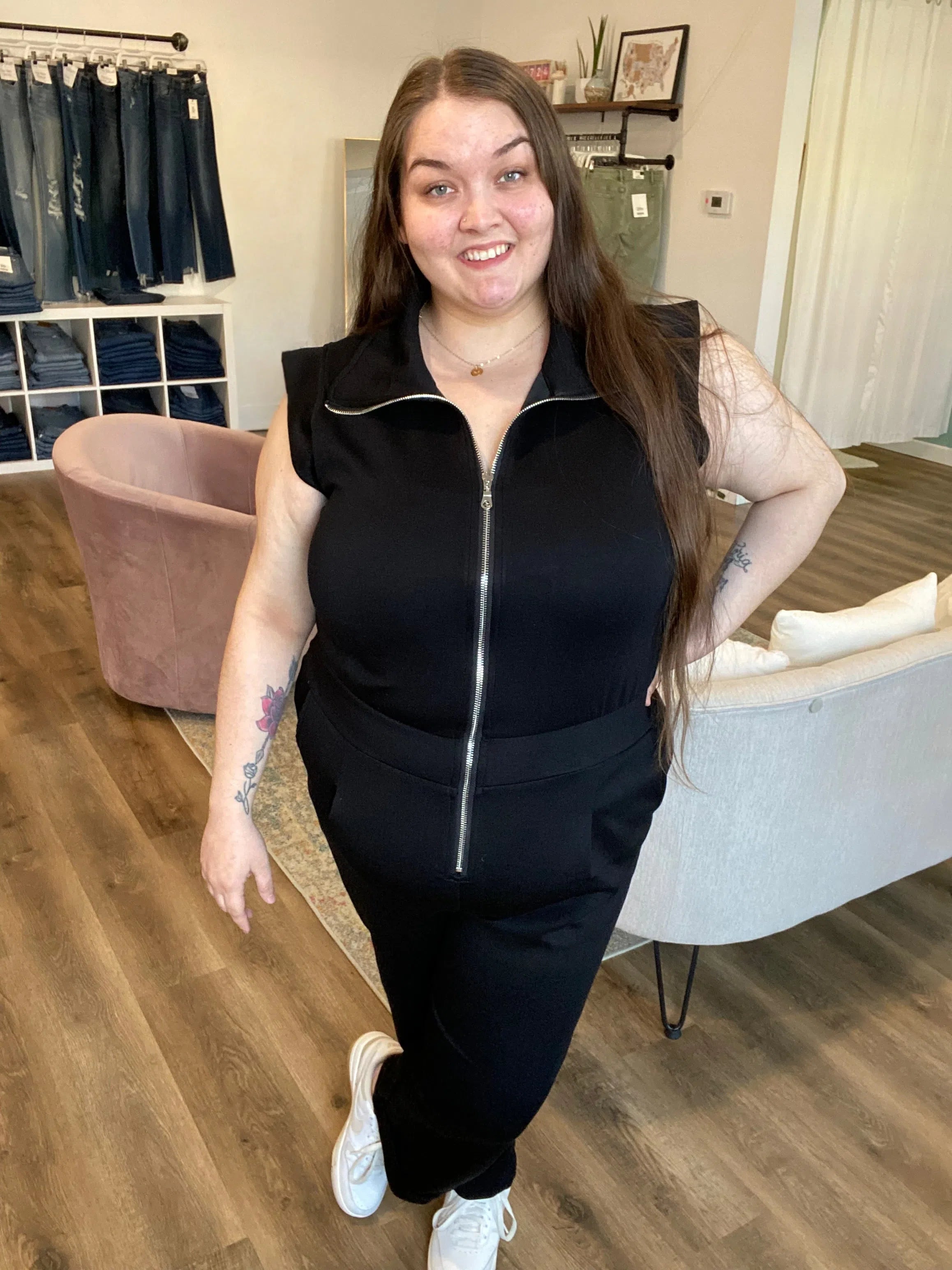 Shop Velocity Jumpsuit - Black- at Ruby Joy Boutique, a Women's Clothing Store in Pickerington, Ohio