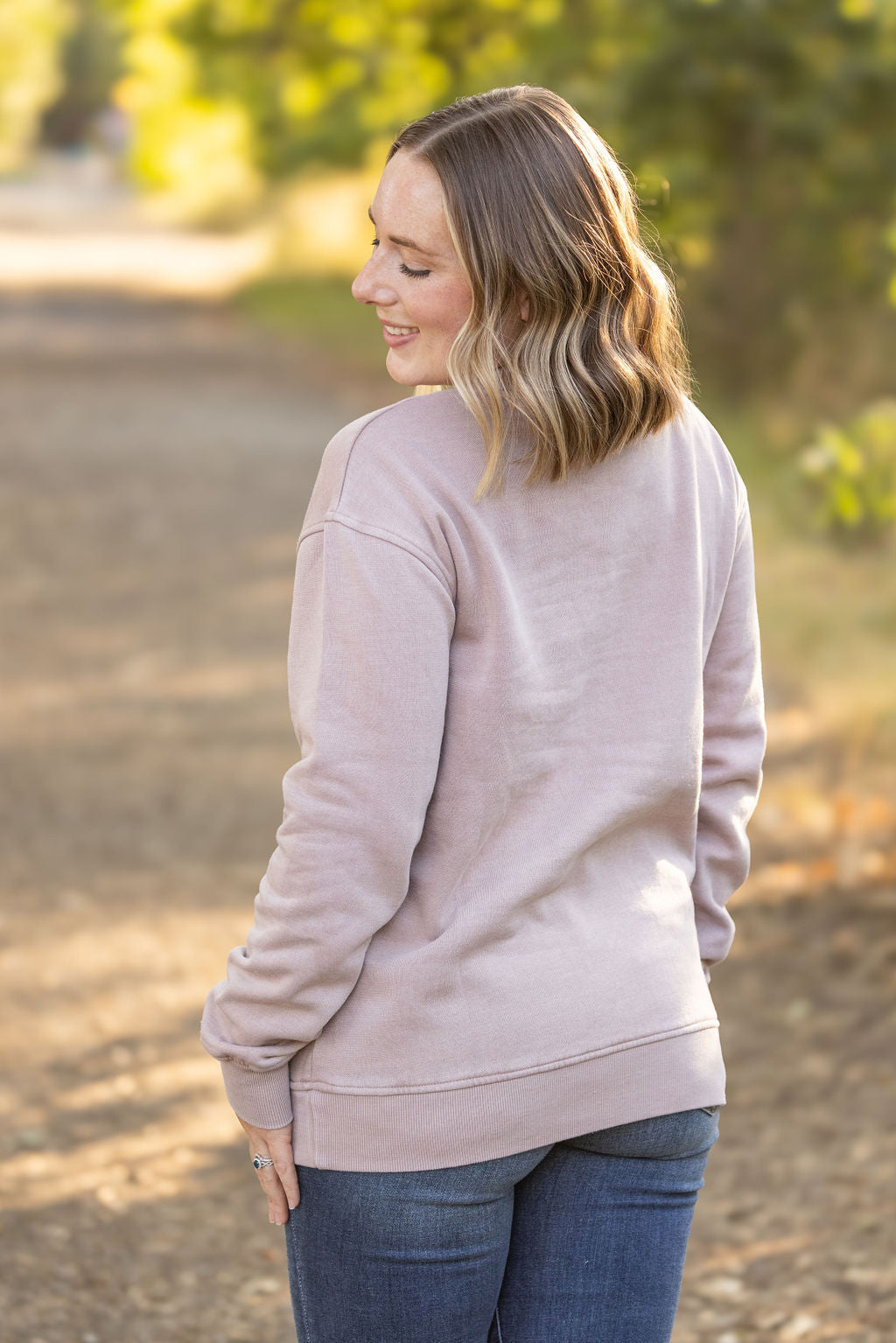 Shop Vintage Wash Pocket Pullover - Blush Pebble-clothing at Ruby Joy Boutique, a Women's Clothing Store in Pickerington, Ohio