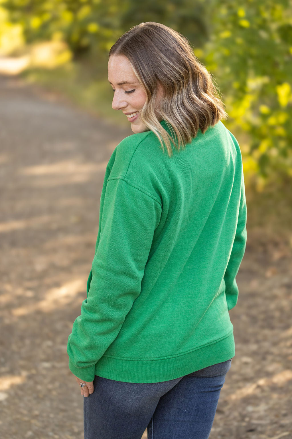 Shop Vintage Wash Pocket Pullover - Green-clothing at Ruby Joy Boutique, a Women's Clothing Store in Pickerington, Ohio