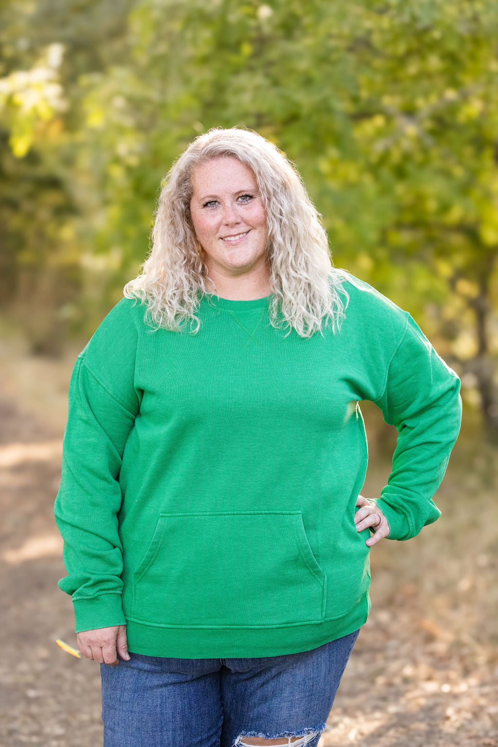 Shop Vintage Wash Pocket Pullover - Green-clothing at Ruby Joy Boutique, a Women's Clothing Store in Pickerington, Ohio