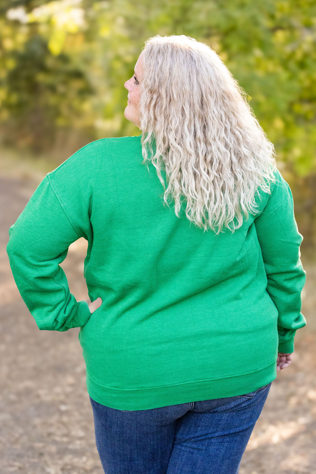 Shop Vintage Wash Pocket Pullover - Green-clothing at Ruby Joy Boutique, a Women's Clothing Store in Pickerington, Ohio