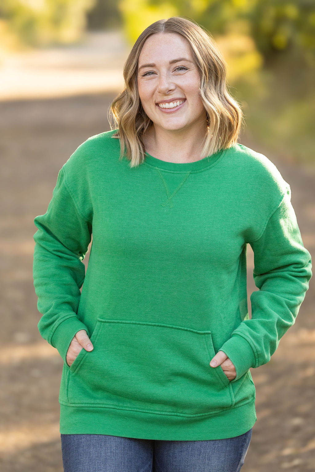 Shop Vintage Wash Pocket Pullover - Green-clothing at Ruby Joy Boutique, a Women's Clothing Store in Pickerington, Ohio