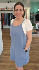 Shop Wavy Ribbed Tank Dress-Dresses at Ruby Joy Boutique, a Women's Clothing Store in Pickerington, Ohio