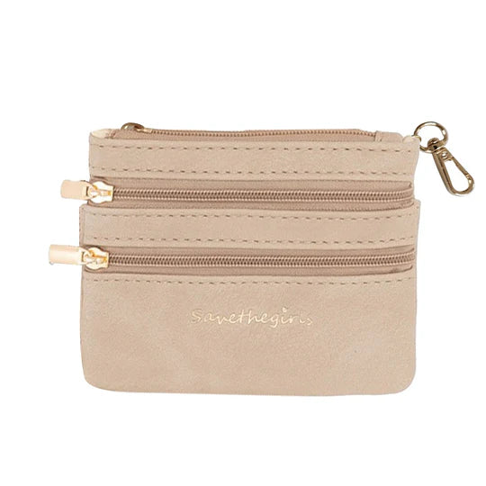 Shop Zippered Pouch | Save The Girls-Coin Purse at Ruby Joy Boutique, a Women's Clothing Store in Pickerington, Ohio