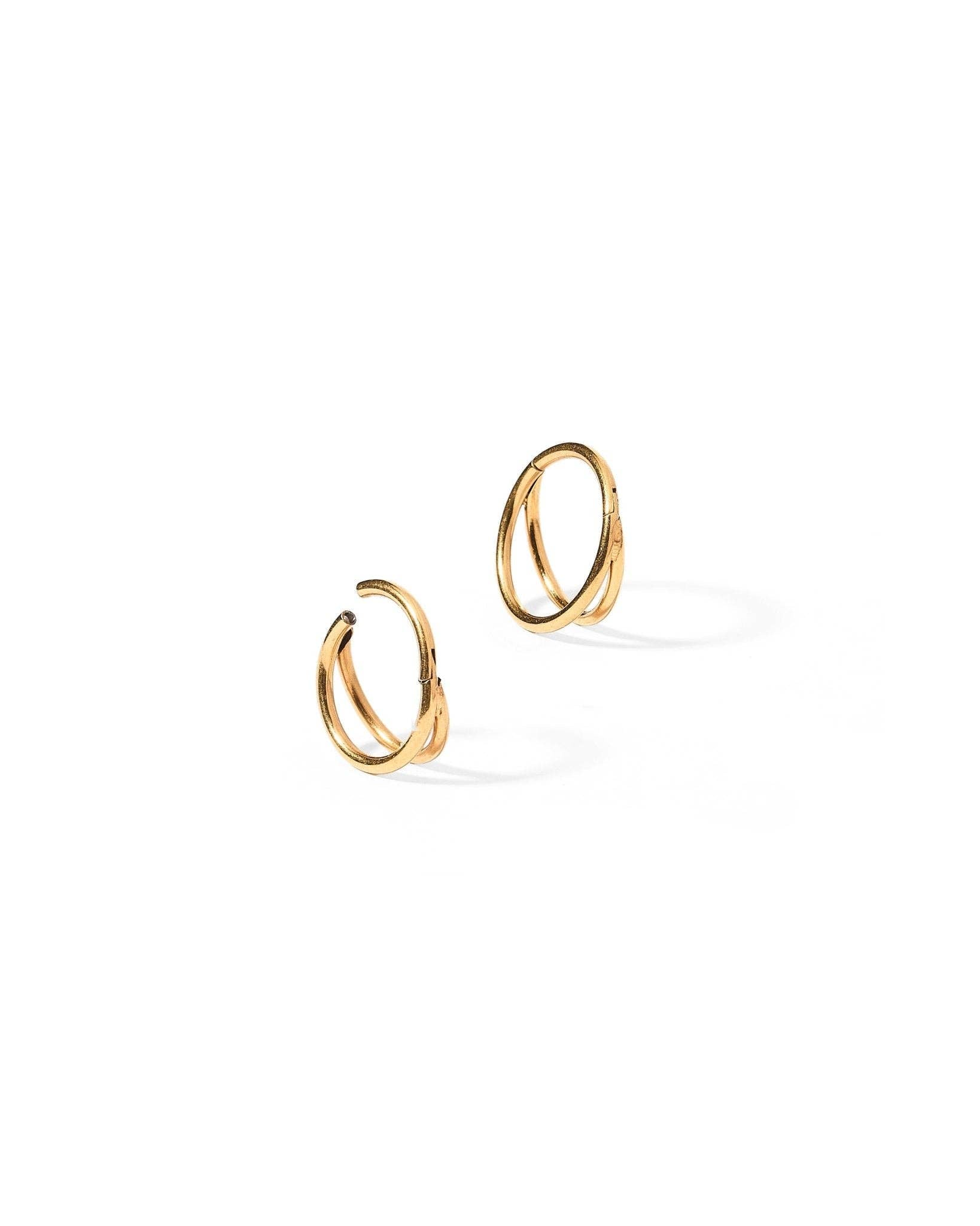 Shop Nylah Huggie Earrings - 10mm Gold- at Ruby Joy Boutique, a Women's Clothing Store in Pickerington, Ohio