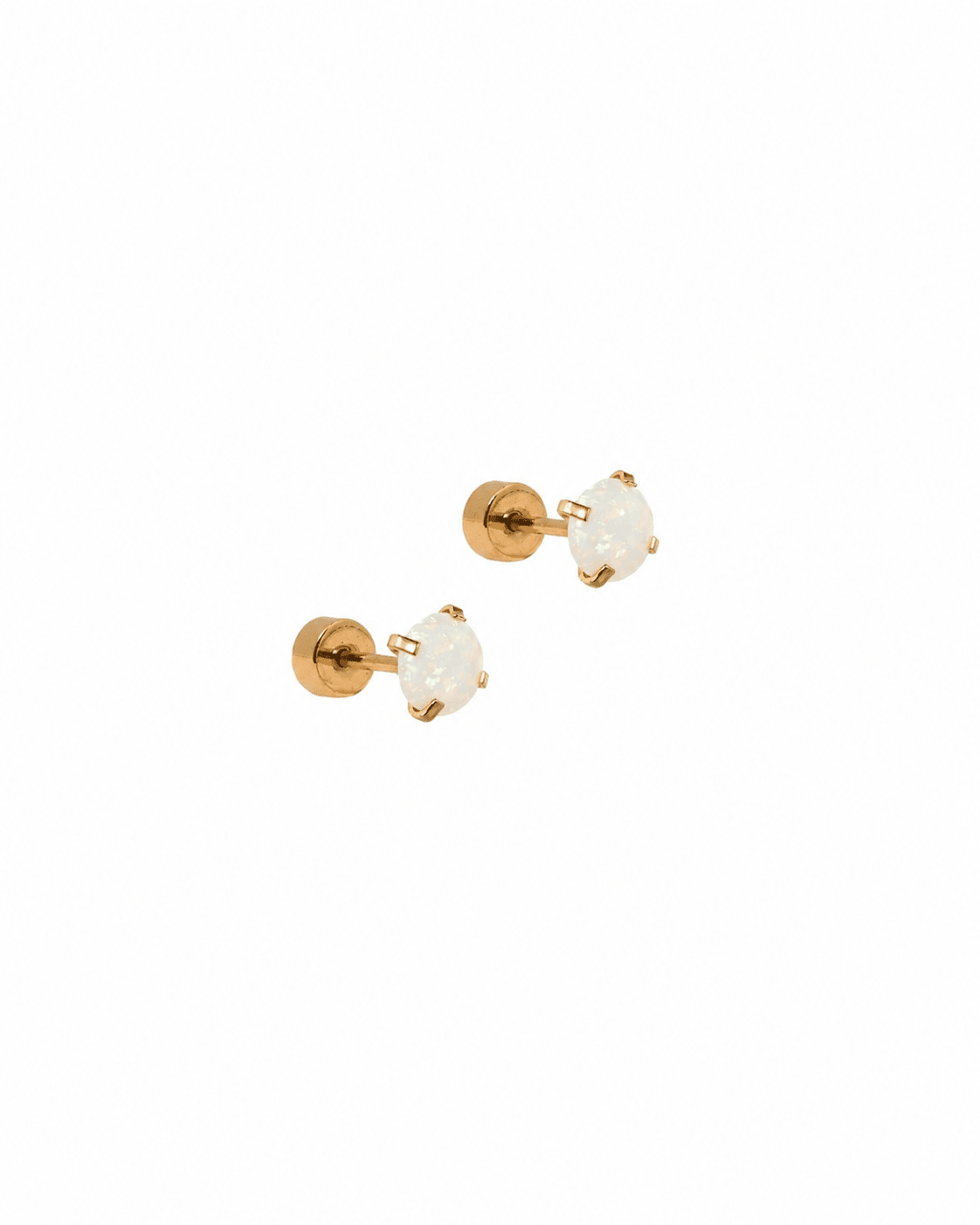 Shop Venus Screwback Stud Earrings - White Opal- at Ruby Joy Boutique, a Women's Clothing Store in Pickerington, Ohio
