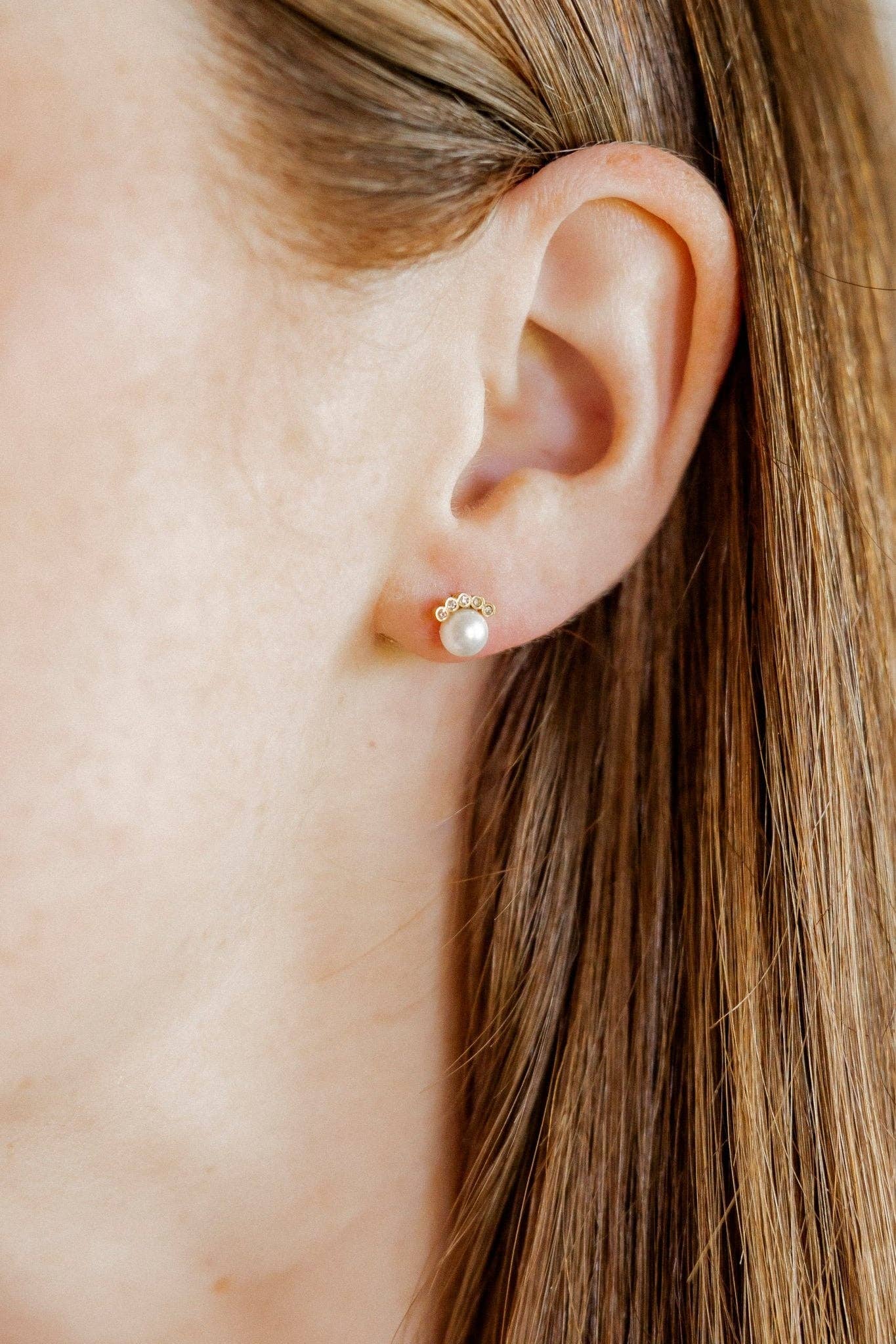 Shop Winnie Pearl Screwback Stud Earrings- at Ruby Joy Boutique, a Women's Clothing Store in Pickerington, Ohio