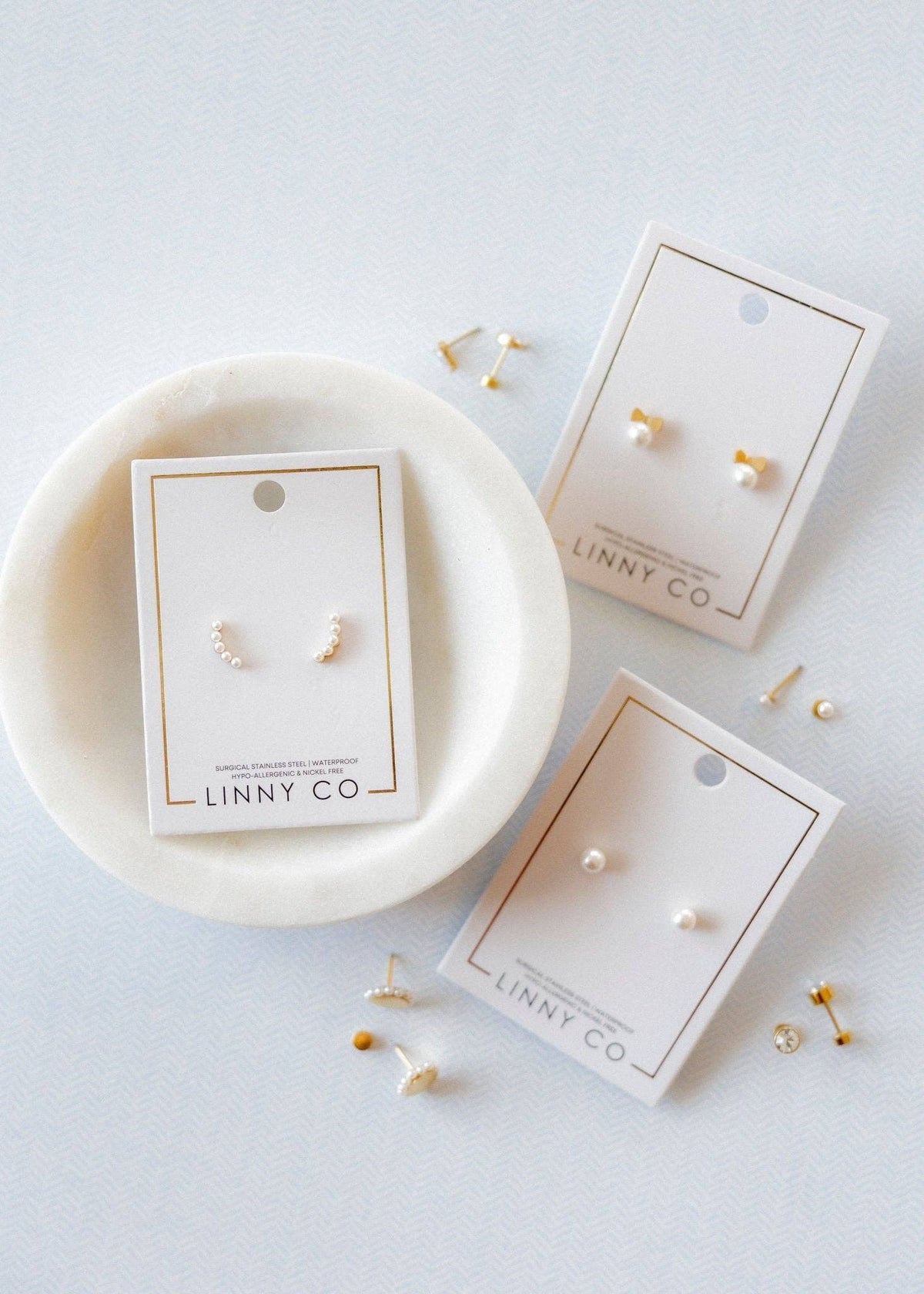 Shop Screwback Stud Earrings - Abigail Pearl Gold- at Ruby Joy Boutique, a Women's Clothing Store in Pickerington, Ohio