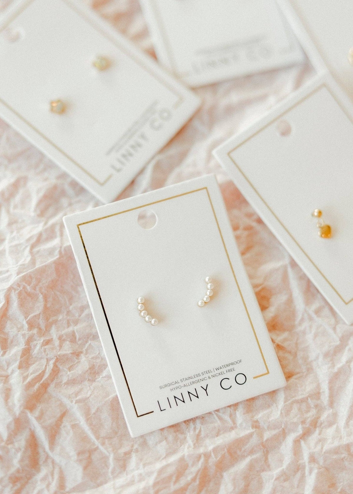 Shop Screwback Stud Earrings - Abigail Pearl Gold- at Ruby Joy Boutique, a Women's Clothing Store in Pickerington, Ohio