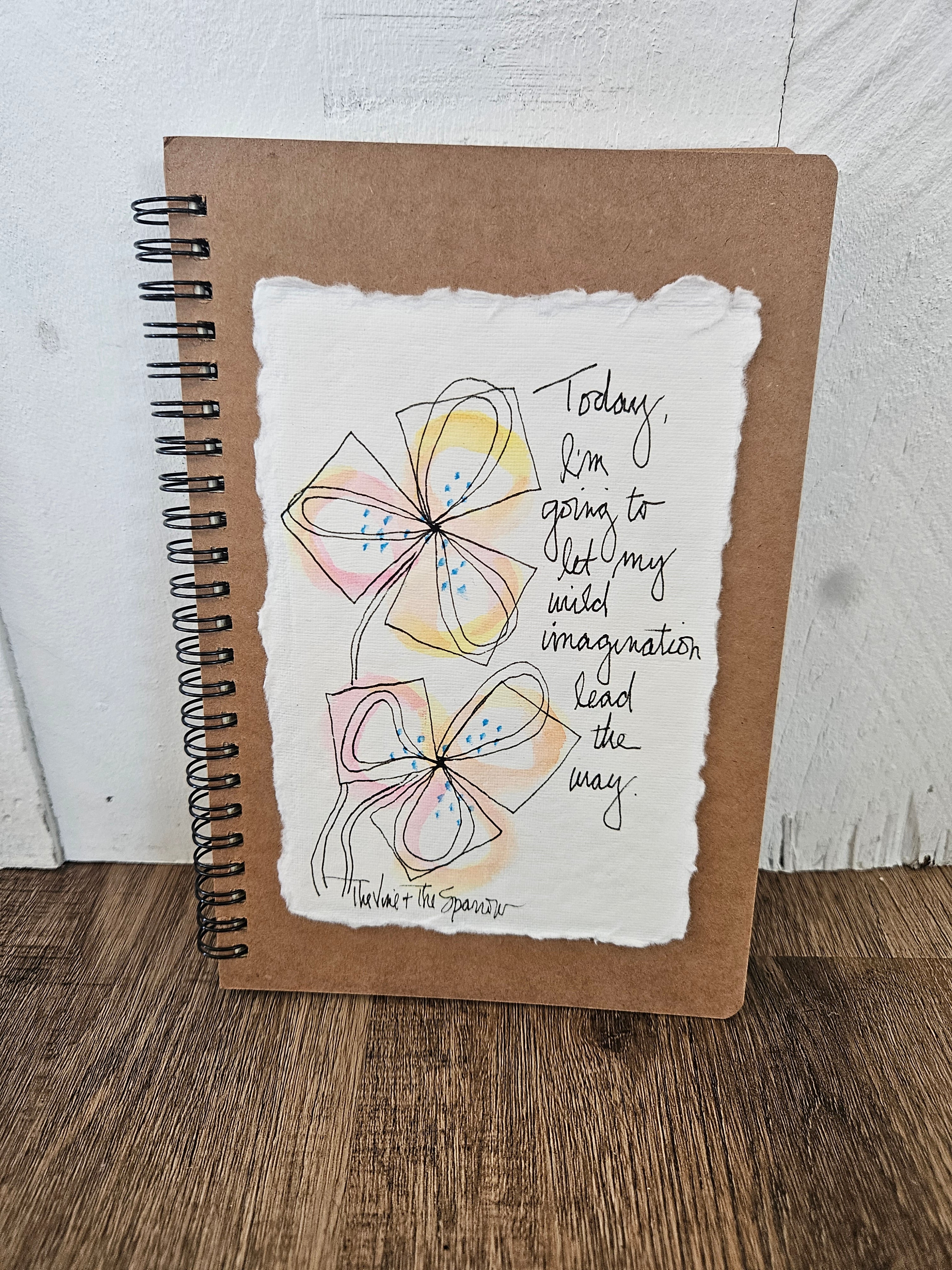 Shop Hand-Painted Watercolor Journal | Spiral Notebook-Wild Imagination at Ruby Joy Boutique, a Women's Clothing Store in Pickerington, Ohio