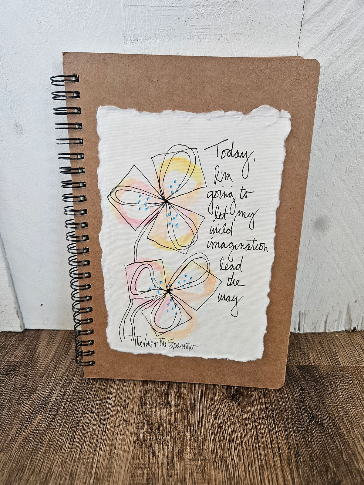 Shop Hand-Painted Watercolor Journal | Spiral Notebook-Wild Imagination at Ruby Joy Boutique, a Women's Clothing Store in Pickerington, Ohio