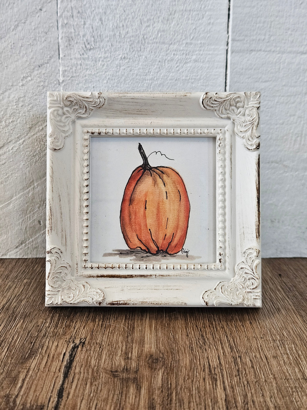 Shop Framed Watercolor Prints-Pumpkin at Ruby Joy Boutique, a Women's Clothing Store in Pickerington, Ohio