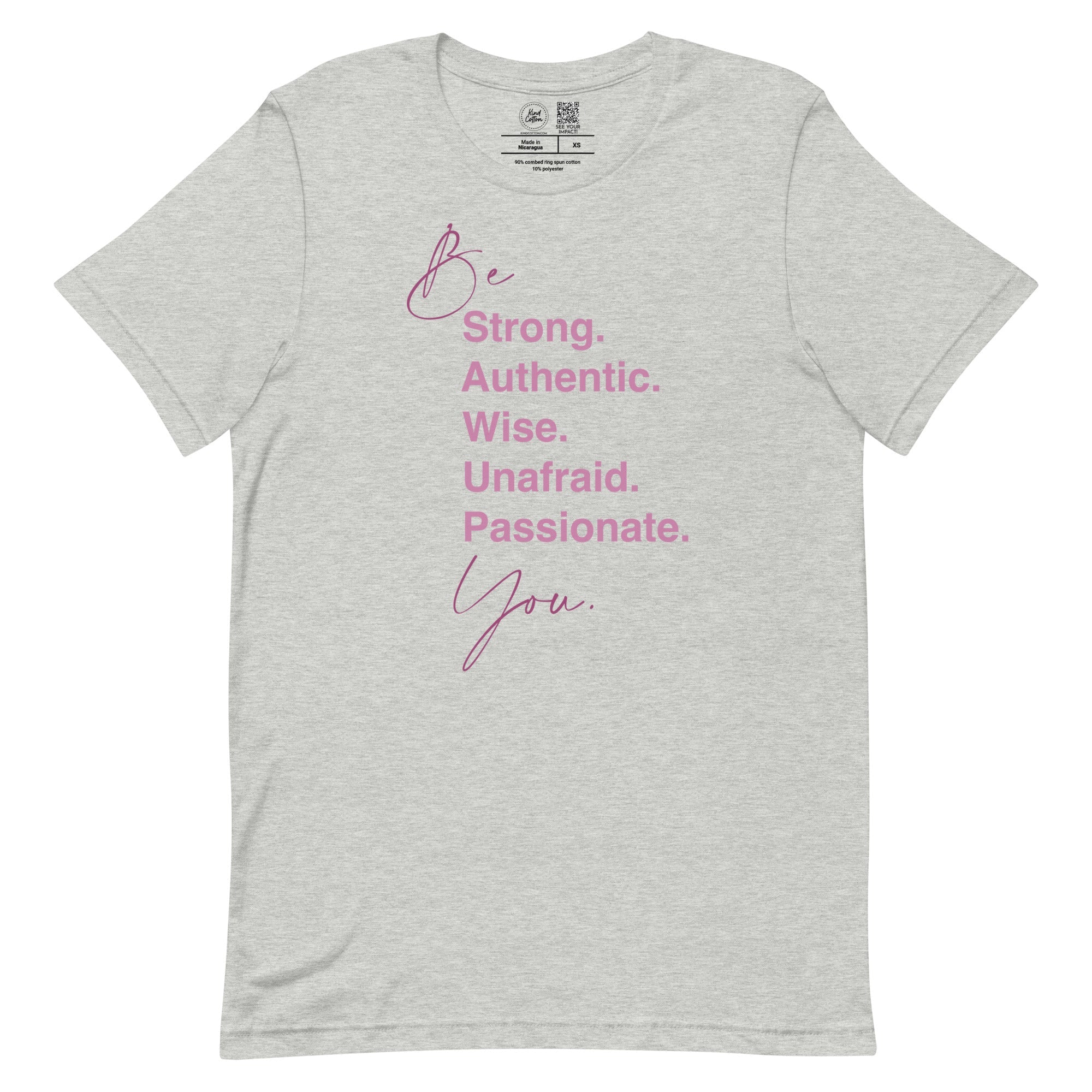 Shop Be You Classic Tee-Heather Grey at Ruby Joy Boutique, a Women's Clothing Store in Pickerington, Ohio