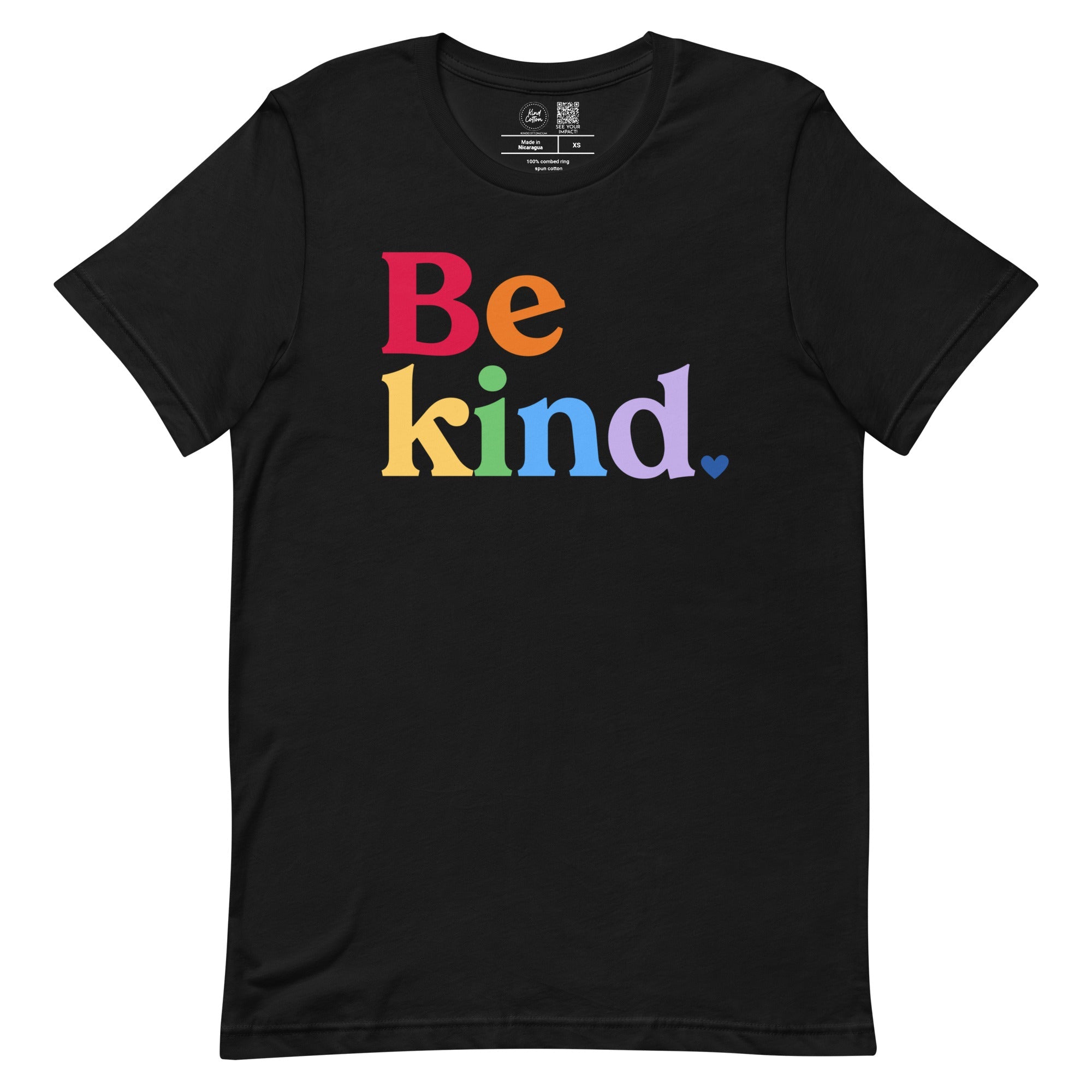 Be Kind Rainbow Classic Tee | Kind Cotton