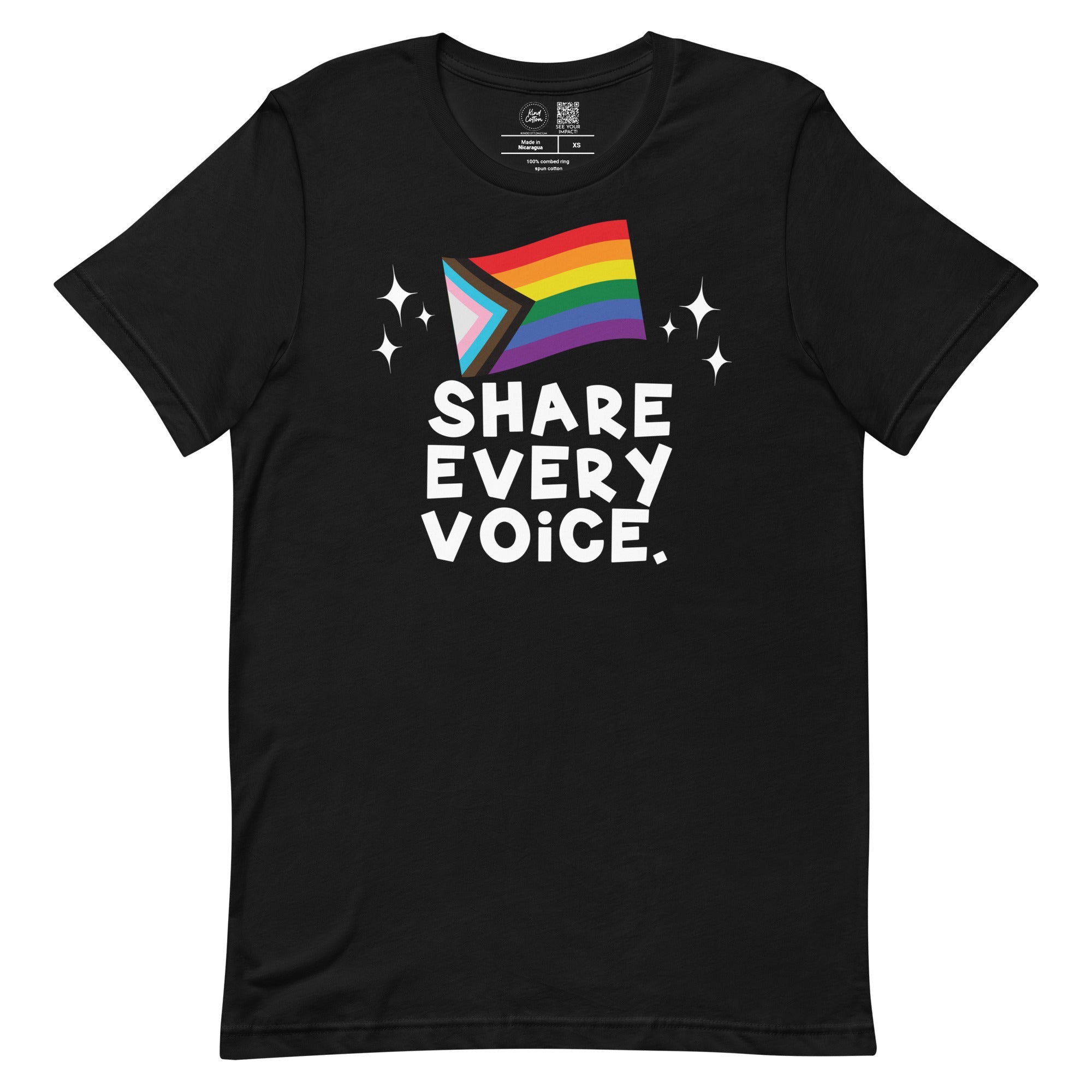 Shop Share Every Voice Classic Tee-XS at Ruby Joy Boutique, a Women's Clothing Store in Pickerington, Ohio