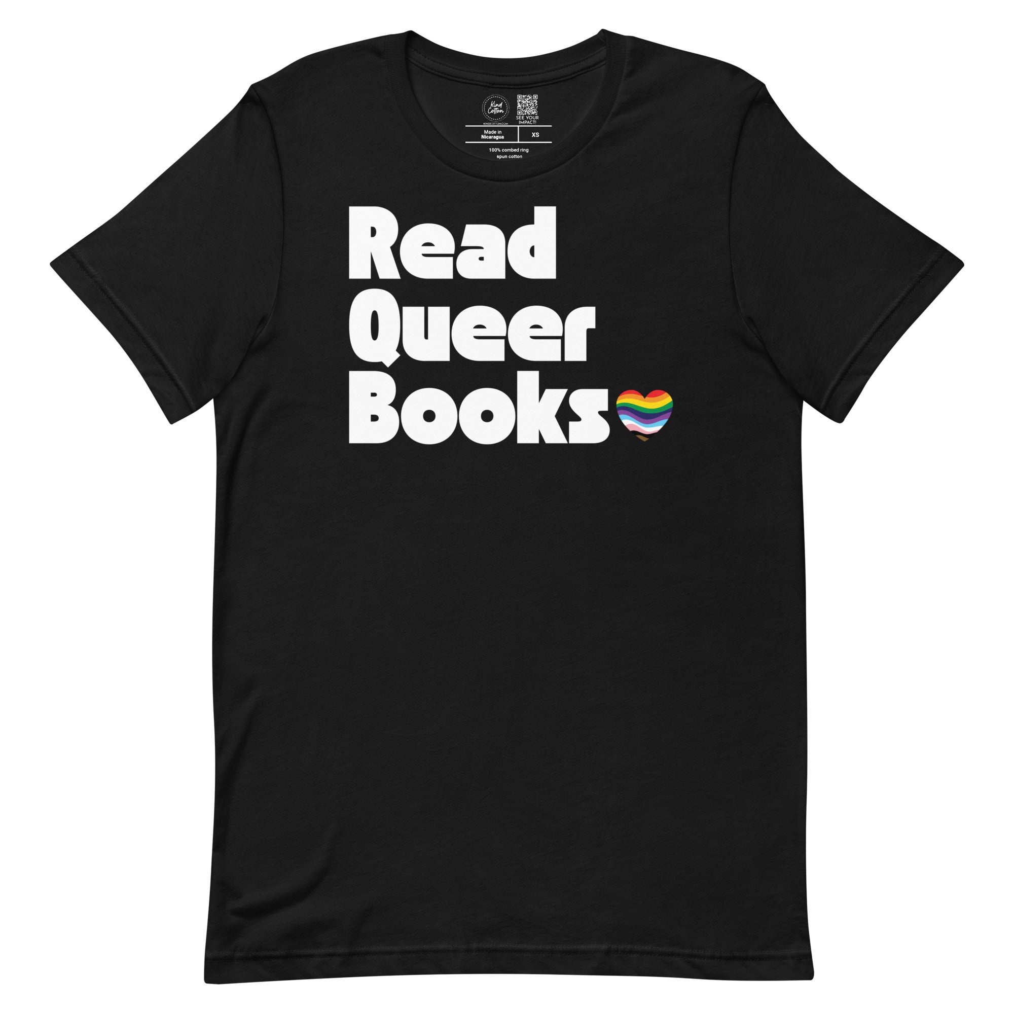 Shop Read Queer Books Classic Tee-XS at Ruby Joy Boutique, a Women's Clothing Store in Pickerington, Ohio