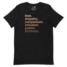 Shop 'Kindness is' Representation Classic Tee-Black at Ruby Joy Boutique, a Women's Clothing Store in Pickerington, Ohio