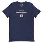 Shop Support Understanding Love Classic Tee-Navy at Ruby Joy Boutique, a Women's Clothing Store in Pickerington, Ohio
